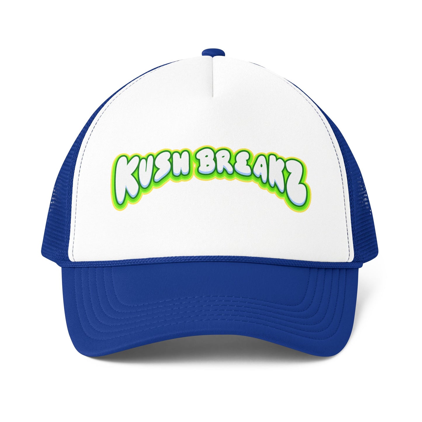 Trucker Cap — 'Kush Breakz' Retro Graffiti Foam Mesh Back Hat