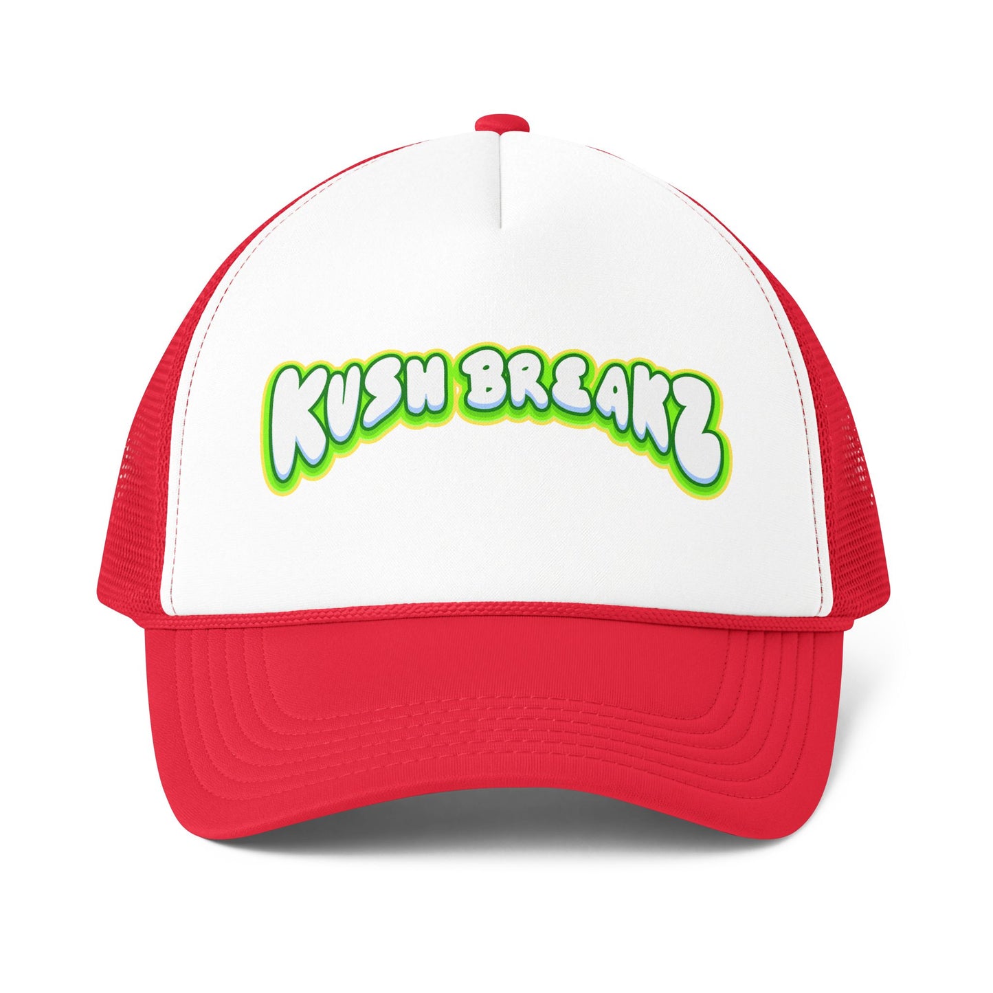 Trucker Cap — 'Kush Breakz' Retro Graffiti Foam Mesh Back Hat