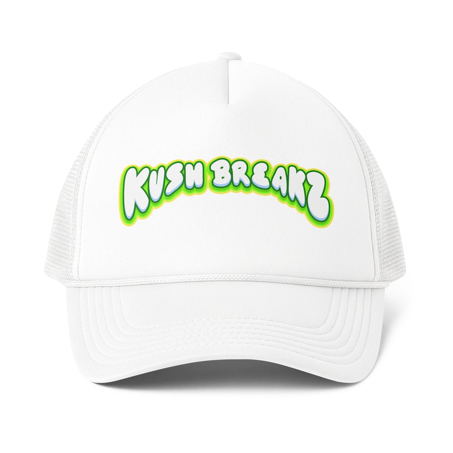 Trucker Cap — 'Kush Breakz' Retro Graffiti Foam Mesh Back Hat