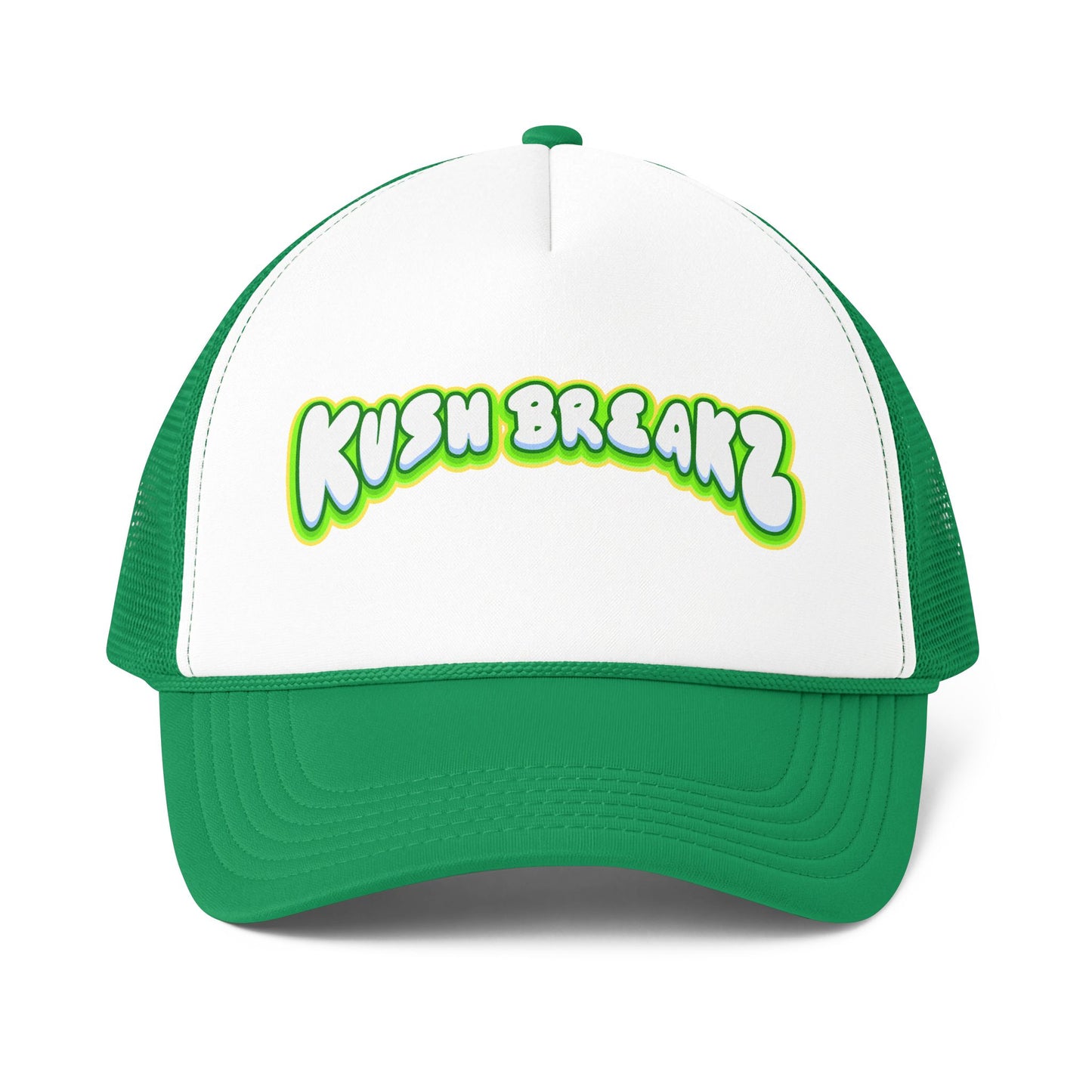 Trucker Cap — 'Kush Breakz' Retro Graffiti Foam Mesh Back Hat