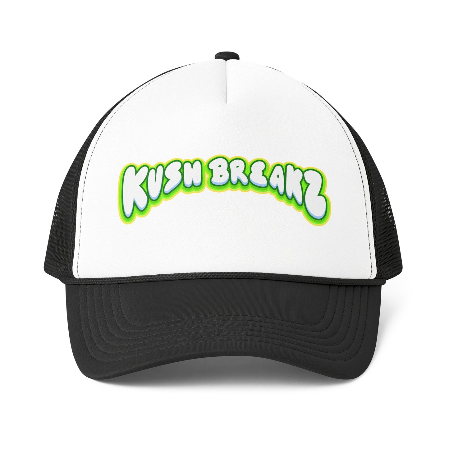 Trucker Cap — 'Kush Breakz' Retro Graffiti Foam Mesh Back Hat